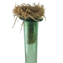 Vintage Demijohn Wine Bottle Carafe Decanter Green Glass Wicker Basket Wrap 20&Prime;