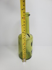 Vintage Vin Jaune Green Glass Bottle – French Jura Wine Decor – Clavelin Style