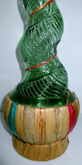 Vintage Italian Chianti Wine Bottle 20 Inch Green Glass With Rattan & Cork