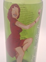 Lady In Red Cut Kestral Collectible 5th Ed. Wine Bottle