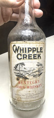 RARE ANTIQUE ORIGINAL  » WHIPPLE CREEK KENTUCKY  » WHISKEY PAPER LABEL BOTTLE!!