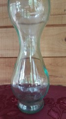 ITALIAN ART GLASS WINE BOTTLE DECORATION 22&Prime;H X 4-3/4&Prime; DIA. MARKED SVE A 3LT