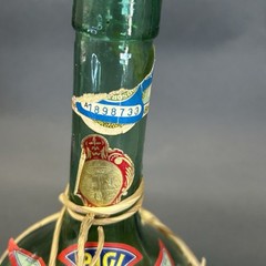 Orvieto Bigi Bottle Raffia Wrapped Empty 75cl Vintage Italian