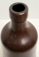 Vintage Brown Wine Bottle 9&Prime; Marked BS 10 10