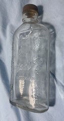 Vintage 1/2 Pint Wine Bottle CAR CAL WINERY Greensboro NC Embossed