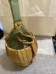 Vintage 1962 Chianti Bucalossi Glass Wine Bottle 15” Large