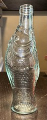 Vintage 1970’s Set Of 4 Pescevino Fish Shaped Wine Bottles From Italy
