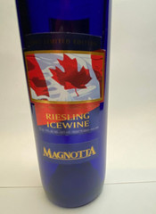 Cobalt Blue Magnotta Riesling Icewine Bottle Empty 2002 Limited Edition Canada