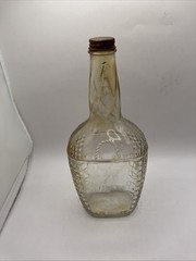 Vintage Bardenheier’s Embossed Clear Glass Bottle 4/5 Quart