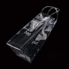 Ice Wine Bag Portable Collapsible Clear Wine Pouch Cooler with Handle for Party,
