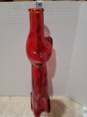 Moselland Riesling Tall Red Cat Wine Bottle