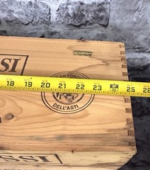 24 Inch Display Bottle W/ Crate Martini Asti Spumante Rossi Champagne Empty NOS