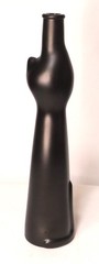 2017 Rheinhessen Moselland Wine Bottle Happy Cat Black Matte Empty 13&Prime; Germany