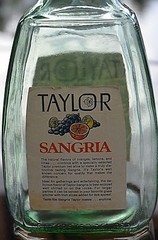 Vintage TAYLOR SANGRIA Wine Bottle Dark Green Hammondsport NY New York Empty