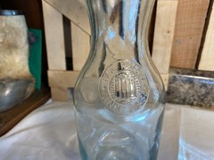 Vintage Paul Masson Since 1852 ~ 36 oz Glass Carafe Decanter Milk Bottle