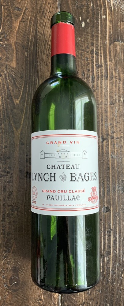 Chateau Lynch Bages Wine Bottle EMPTY 2010 Pauillac France Collectible 750 ML
