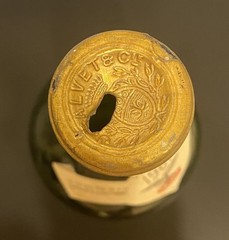 Vintage Empty Wine Bottle Calvet 1961 Saint Julien France New York Decor Bar