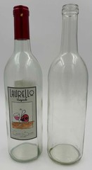 Lot of 2 Empty 750ml Wine Bottles Laurello Vineyards Connie&rsquo;s Blush & Clear Glas