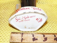 Vintage SICILIAN GOLD « ITALIAN ROYAL GUARD » Empty Wine Decanter, Made in Italy.