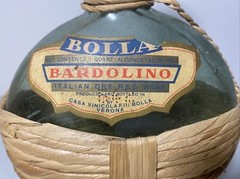 Vintage Bolla Bardolino Italy Green Glass Wine Bottle – Empty