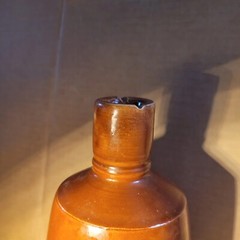 Vintage Portuguese Export Ceramic Wine Bottle 6.5×3