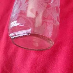 Etched Clear Glass 9 3/4&Prime; Paul Masson Wine Carafe Norman Kosarin
