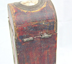 Bone Inlay Wine Bottle Box: Handcrafted Brass & Wood Vintage Decor