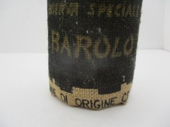 Vintage 1978 Barolo Wine Bottle Wrapped in Burlap Empty