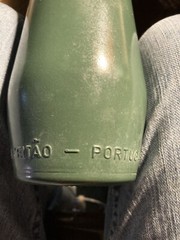 Antique AZEITAO—PORTUGAL. Green Glass Bottle J.M. DA FONSECA