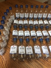 48 Sutter Home Merlot Wine 187 ML Empty Plastic Bottles & Lids- Great for Crafts