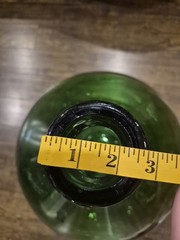 Emerald Green Glass Large Demijohn Wine Bottle Carboy EUC
