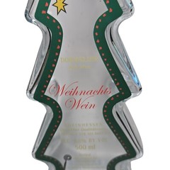 Christmas Tree Wine Bottle German Germany Empty Weihnachts Wein Tannenbaum