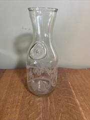 Paul Masson Norman Kosarin Wine Decanter Carafe Etched Glass