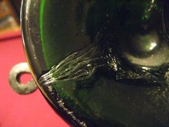 CHATEAU FOMBRAUGE SAINT EMILION 1970 EMPTY BOTTLE CAST IRON STAND GALLON? 24&Prime; L