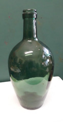 Vtg 4/5 Qt Green Wine Bottle – Embossed GP; 345 on Bottom