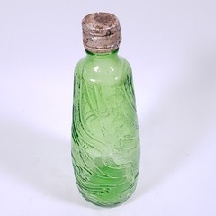 Vintage E & J GALLO RIPPLE Wine Green Flavor Guard ⅘ Pint GLASS BOTTLE