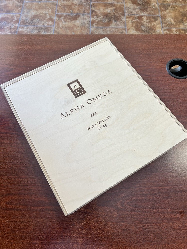 ALPHA OMEGA WOODEN WINE BOX – ERA – 2023 – RARE