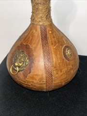 ✨Vintage Italian Leather Wrapped Decanter Excellent Condition