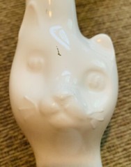 2008 Mosel Riesling Collectible Cat Decanter EMPTY Wine Bottle w/Cork Top,German