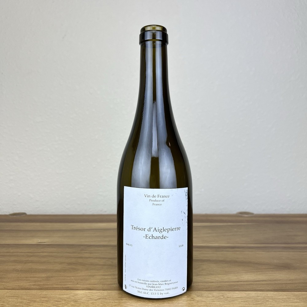 Jean-Marc Brignot 2004 Tresor d&rsquo;Aiglepierre Echarde Empty Wine Bottle 500ml RARE