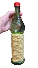 VTG Figural Hand Carved Wood Bottle Wine Case Knight Monk Safe Secret Religious