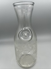 Paul Masson Norman Kosarin Wine Decanter Carafe Etched Glass 1989