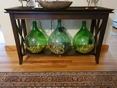 Vintage Italian Demijon Green – Wine Making – Carboy – 54 Liter – HUGE 