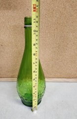 Vintage 4/5 Quart Gallo Wine Flavor Guard Bottle Embossed Grapes Green Glass