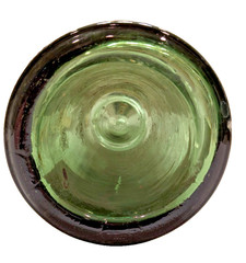 Ja Hennessy Cognac, 2 Star SO, Antique Bottle, France/Germany, Etched Glass Cork
