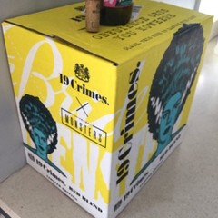 EMPTY 19 CRIMES BRIDE OF FRANKENSTEIN Box AND Empty Bottle Glows IN the Dark
