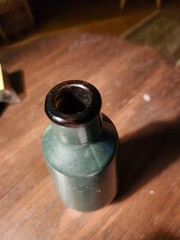 Vtg Green Bottle 5 1/2&Prime;, J.M. Da Fonseca Azeitao Portugal
