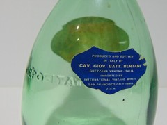 Bertani Valpolicella Empty Green Pint Bottle 1968