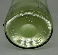 Vintage Green grape embossed 25 oz capacity height 11 in bottle