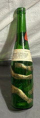 Vintage 1973 AFFENTALER BADEN WINE Germany green bottle GOLD MONKEY Embossed